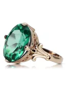 Original Vintage 14K Rose Gold Emerald Ring Vintage vrc369r